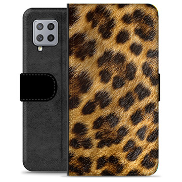 Samsung Galaxy A42 5G Premium Flip Cover med Pung - Leopard