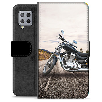 Samsung Galaxy A42 5G Premium Flip Cover med Pung - Motorcykel