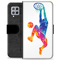 Samsung Galaxy A42 5G Premium Flip Cover med Pung - Slam Dunk