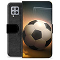 Samsung Galaxy A42 5G Premium Flip Cover med Pung - Fodbold