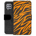 Samsung Galaxy A42 5G Premium Flip Cover med Pung - Tiger