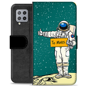 Samsung Galaxy A42 5G Premium Flip Cover med Pung - Til Mars