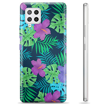 Samsung Galaxy A42 5G TPU Cover - Tropiske Blomster