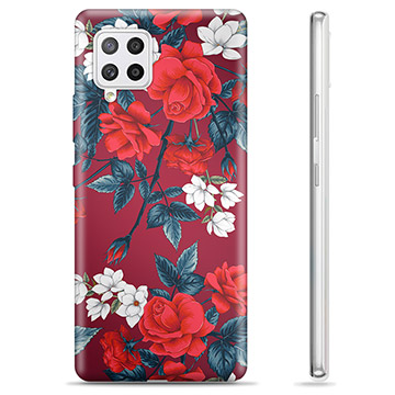 Samsung Galaxy A42 5G TPU Cover - Vintage Blomster