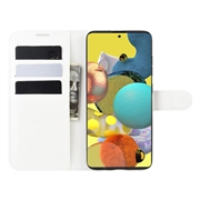 Samsung Galaxy A51 5G Pung Cover med Magnetisk Lukning - Hvid