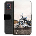 Samsung Galaxy A51 Premium Flip Cover med Pung - Motorcykel