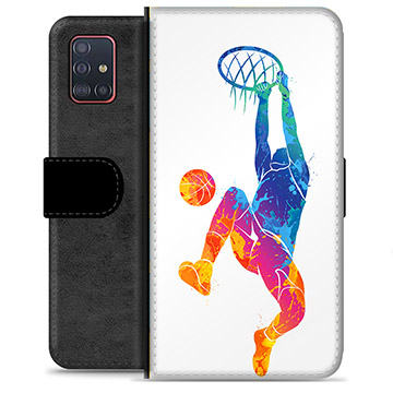 Samsung Galaxy A51 Premium Flip Cover med Pung - Slam Dunk