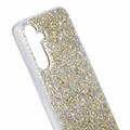 Samsung Galaxy A54 5G Glitter Flakes TPU Cover - Guld