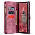 Samsung Galaxy A55 Caseme 008 2-i-1 Multifunktionel Pung - Rød