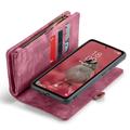 Samsung Galaxy A55 Caseme 008 2-i-1 Multifunktionel Pung - Rød