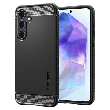 Samsung Galaxy A55 Spigen Rugged Armor TPU Cover - Sort