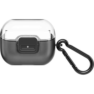 Samsung Galaxy Buds3/Buds3 Clip-etui med karabinhage GP-FPR630HICBW - Gennemsigtig