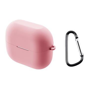 Samsung Galaxy Buds3/Buds3 Pro Silikone Cover med Karabinhage - Pink