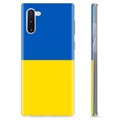 Samsung Galaxy Note10 TPU Cover Ukrainsk Flag - Gul og lyseblå