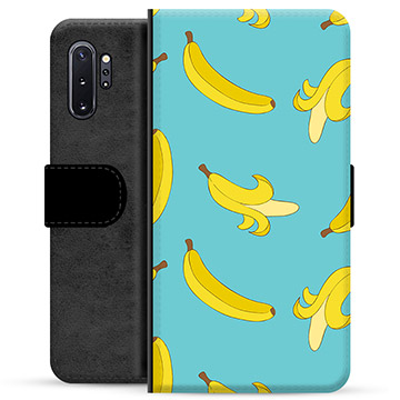 Samsung Galaxy Note10+ Premium Flip Cover med Pung - Bananer
