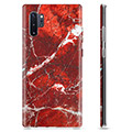 Samsung Galaxy Note10+ TPU Cover - Rød Marmor