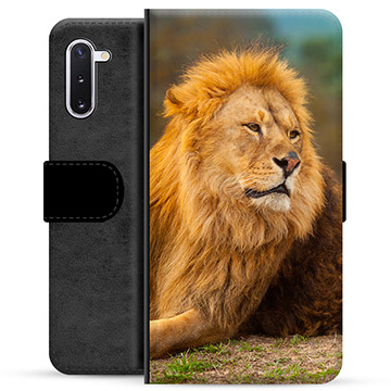 Samsung Galaxy Note10 Premium Flip Cover med Pung - Løve