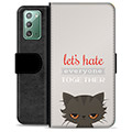 Samsung Galaxy Note20 Premium Flip Cover med Pung - Vred Kat