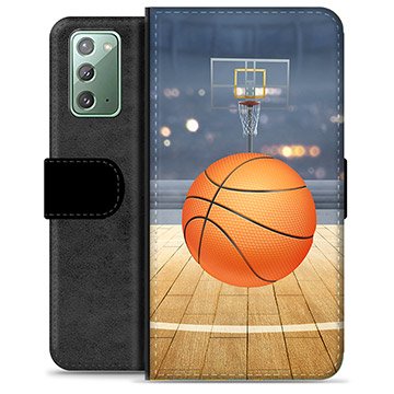 Samsung Galaxy Note20 Premium Flip Cover med Pung - Basketball
