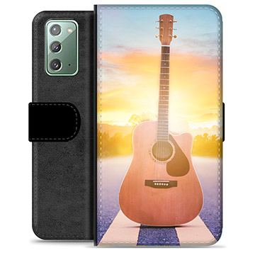 Samsung Galaxy Note20 Premium Flip Cover med Pung - Guitar