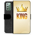 Samsung Galaxy Note20 Premium Flip Cover med Pung - Konge