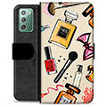Samsung Galaxy Note20 Premium Flip Cover med Pung - Makeup