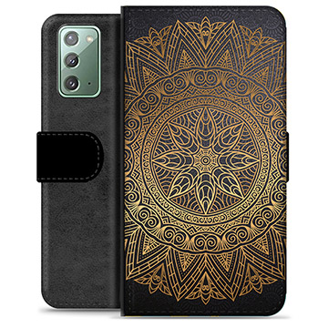 Samsung Galaxy Note20 Premium Flip Cover med Pung - Mandala