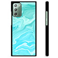Samsung Galaxy Note20 Beskyttende Cover - Blå Marmor