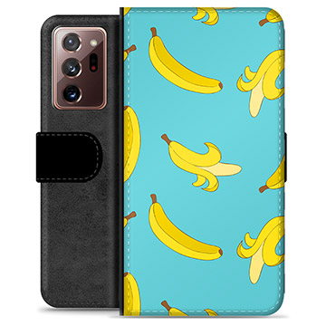 Samsung Galaxy Note20 Ultra Premium Flip Cover med Pung - Bananer