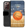 Samsung Galaxy Note20 Ultra Premium Flip Cover med Pung - Basketball