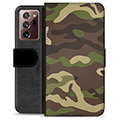 Samsung Galaxy Note20 Ultra Premium Flip Cover med Pung - Camo