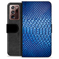 Samsung Galaxy Note20 Ultra Premium Flip Cover med Pung - Læder