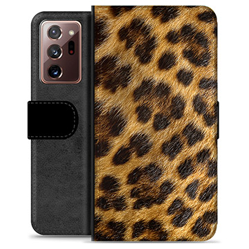 Samsung Galaxy Note20 Ultra Premium Flip Cover med Pung - Leopard