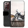 Samsung Galaxy Note20 Ultra Premium Flip Cover med Pung - Motorcykel