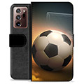 Samsung Galaxy Note20 Ultra Premium Flip Cover med Pung - Fodbold