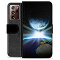 Samsung Galaxy Note20 Ultra Premium Flip Cover med Pung - Verdensrum