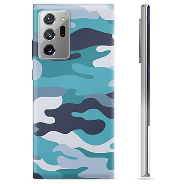 Samsung Galaxy Note20 Ultra TPU Cover - Blå Camouflage