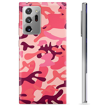 Samsung Galaxy Note20 Ultra TPU Cover - Pink Camouflage