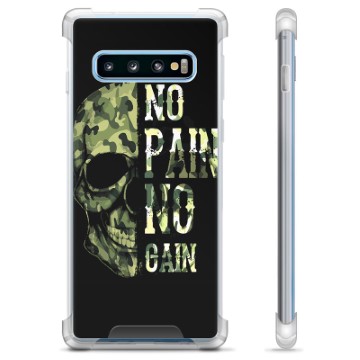 Samsung Galaxy S10 Hybrid Cover - No Pain, No Gain