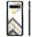 Samsung Galaxy S10+ Beskyttende Cover - Abstrakt Marmor