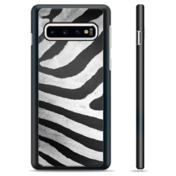 Samsung Galaxy S10+ Beskyttende Cover - Zebra