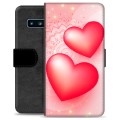 Samsung Galaxy S10 Premium Flip Cover med Pung - Kærlighed