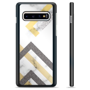 Samsung Galaxy S10 Beskyttende Cover - Abstrakt Marmor