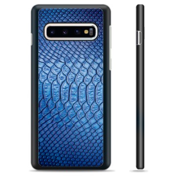 Samsung Galaxy S10 Beskyttende Cover - Læder