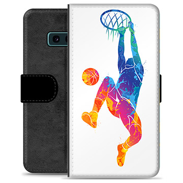 Samsung Galaxy S10e Premium Flip Cover med Pung - Slam Dunk