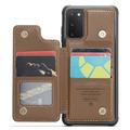 Samsung Galaxy S20 FE 5G/S20 FE 2022 Caseme C22-etui RFID-kortpung - Brun