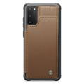 Samsung Galaxy S20 FE 5G/S20 FE 2022 Caseme C22-etui RFID-kortpung - Brun