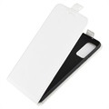 Samsung Galaxy S20 FE Vertikal Flip Taske med Kortholder - Hvid