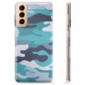 Samsung Galaxy S21+ 5G TPU Cover - Blå Camouflage