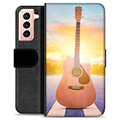 Samsung Galaxy S21 5G Premium Flip Cover med Pung - Guitar